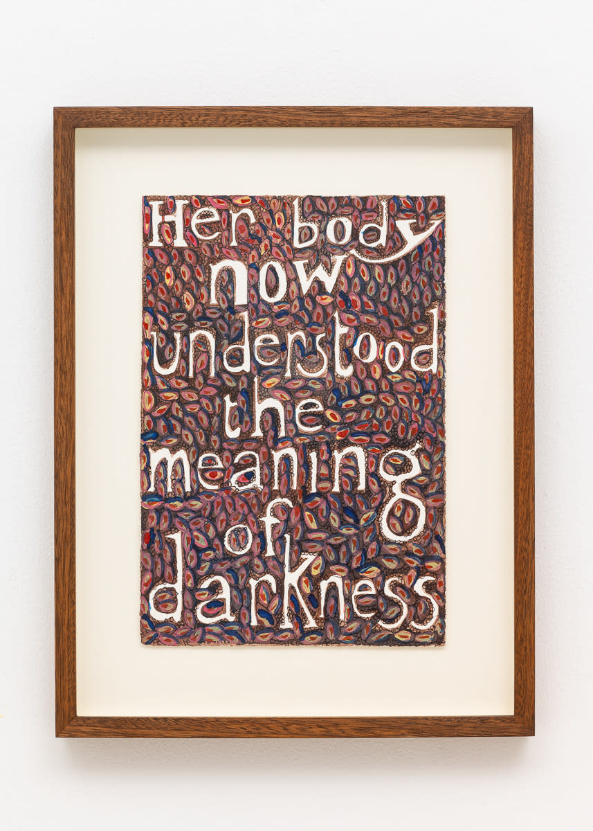 Her body now understood the meaning of darkness